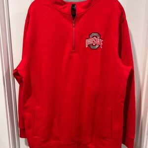 Colosseum Men's Red Zip Up Sweater